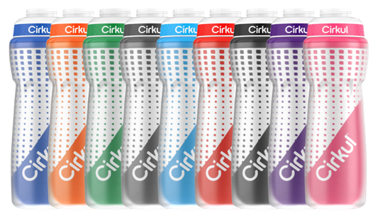 22oz. Insulated Squeeze Plastic Bottle & Sport Lid 5TX0UN